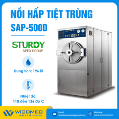 Nồi Hấp Tiệt Trùng Buồng Tròn Sturdy SAP-500D | 196 Lít