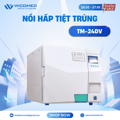 Nồi Hấp Tiệt Trùng Sấy Chân Không Class B 24 Lít Jibimed TM-24DV