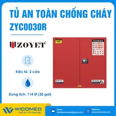 Tủ An Toàn Chống Cháy Zoyet ZYC0030R | 114 Lít (30 Gal)