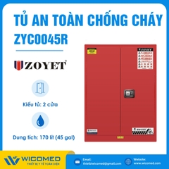 Tủ An Toàn Chống Cháy Zoyet ZYC0045R | 170 Lít (45 Gal)