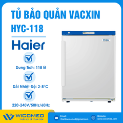 Tủ Bảo Quản 2 - 8 Độ HYC-118 | 118 Lít
