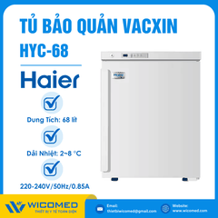 Tủ Bảo Quản 2 - 8 Độ Haier HYC-68 | 68 Lít