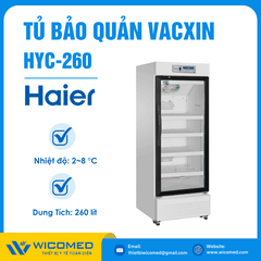 Tủ bảo quản Thuốc - Vacxin - Sinh phẩm Haier HYC-260 (260 lít)