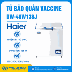 Tủ Bảo Quản -40 Độ C Hãng Haier DW-40W138J