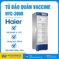 Tủ bảo quản Vacxin - Dược phẩm 390 lít Haier HYC-390R - Dòng Smart IoT