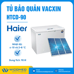 Tủ Bảo Quản Vacxin Năng Lượng Mặt Trời 2 Dải Nhiệt Độ Haier HTCD-90