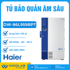 Tủ Bảo Quản Âm Sâu -86 Độ C Haier DW-86L959BPT | 959 Lít