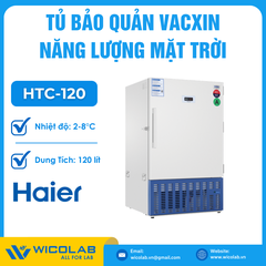Tủ Bảo Quản Vacxin Năng Lượng Mặt Trời 2-8 Độ Haier HTC-120 | 120 Lít