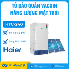 Tủ Bảo Quản Vacxin Năng Lượng Mặt Trời 2-8 Độ Haier HTC-240 | 240 Lít