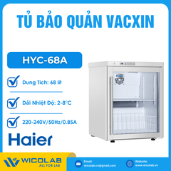 Tủ Bảo Quản Vacxin 2 - 8 Độ Haier HYC-68A | 68 Lít