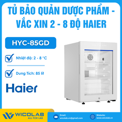 Tủ Bảo Quản Dược Phẩm - Vacxin 2-8 độ Haier HYC-85GD | 85 Lít