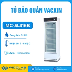 Tủ Bảo Quản Vacxin 2-8 Độ Midea - Trung Quốc MC-5L316B | 316 Lít