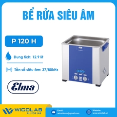 Bể Rửa Siêu Âm 2 Tần Số Elma - Đức P 120 H | 12.9 Lít