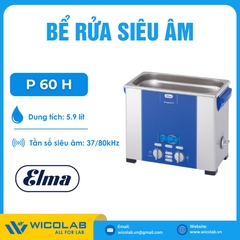 Bể Rửa Siêu Âm 2 Tần Số Elma - Đức P 60 H | 5.9 Lít