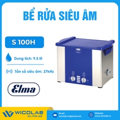 Bể Rửa Siêu Âm Có Gia Nhiệt Elma - Đức S100H | 10.8 Lít