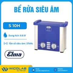 Bể Rửa Siêu Âm Có Gia Nhiệt Elma - Đức S10H | 0.8 Lít