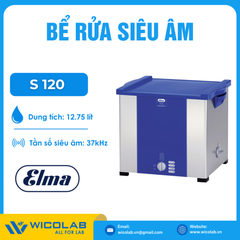 Bể Rửa Siêu Âm Không Gia Nhiệt Elma - Đức S 120 | 12.75 Lít