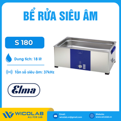 Bể Rửa Siêu Âm Không Gia Nhiệt Elma - Đức S 180 | 18 Lít
