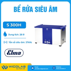 Bể Rửa Siêu Âm Có Gia Nhiệt Elma - Đức S300H | 28 Lít