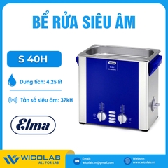 Bể Rửa Siêu Âm Có Gia Nhiệt Elma - Đức S40H | 4.25 Lít
