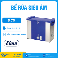 Bể Rửa Siêu Âm Không Gia Nhiệt Elma - Đức S 70 | 6.9 Lít