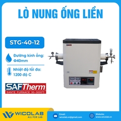 Lò Nung Ống Liền 1200 Độ C Saftherm - Trung Quốc STG-40-12 | Φ40mm