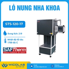 Lò Nung Nha Khoa 1700 Độ C Saftherm - Trung Quốc STS-120-17 | 2 Lít