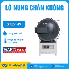 Lò Nung Chân Không 1700 Độ C Saftherm - Trung Quốc STZ-1-17 | 1 Lít