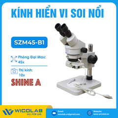 Kính Hiển Vi Soi Nổi Trung Quốc Zoom Liên Tục 7-45 Lần SZM45-B1