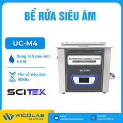 Bể Rửa Siêu Âm 4.5 Lít Scitek UC-M4 | Màn Hình LCD
