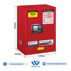 Tủ Đựng Hóa Chất An Toàn Chống Cháy Zoyet - Trung Quốc ZYC0004R | 15 Lít