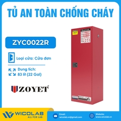 Tủ Đựng Hóa Chất An Toàn Chống Cháy Zoyet - Trung Quốc ZYC0022R | 83 Lít