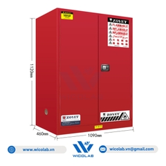 Tủ Đựng Hóa Chất An Toàn Chống Cháy Zoyet - Trung Quốc ZYC0030R | 114 Lít