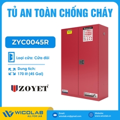 Tủ Đựng Hóa Chất An Toàn Chống Cháy Zoyet - Trung Quốc ZYC0045R | 170 Lít