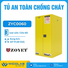 Tủ Đựng Hóa Chất An Toàn Chống Cháy Zoyet - Trung Quốc ZYC0060 | 227 Lít