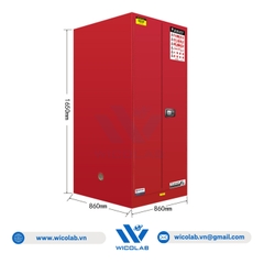 Tủ Đựng Hóa Chất An Toàn Chống Cháy Zoyet - Trung Quốc ZYC0060R | 227 Lít