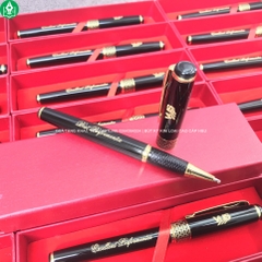 Bút Ký Kim Loại Tổ Ong Kèm Hộp Giấy Khắc Logo VUS