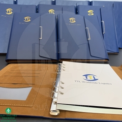 Quà Tặng Sổ Tay Bìa Da Dập Logo Sang Trọng – Ý Nghĩa