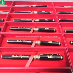 Bút Ký Kim Loại Tổ Ong Kèm Hộp Giấy Khắc Logo VUS