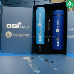 Gift Set Bình – Bút – Dù In Logo | Bộ Quà Tặng Doanh Nghiệp Cao Cấp, Ý Nghĩa