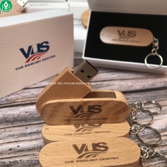 Quà Tặng Công Nghệ, Usb Gỗ Khắc Logo VUS