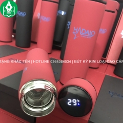 Qùa Tặng Bình Giữ Nhiệt In Logo Kèm Hộp Đựng - K/H HADALO