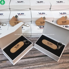 Quà Tặng Công Nghệ, Usb Gỗ Khắc Logo VUS