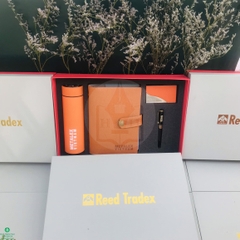 Bộ Giftset Doanh Nghiệp 4 Sản Phẩm (Sổ Tay, Bút Ký, Bình Giữ Nhiệt, Hộp Name Card)