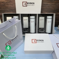Bộ Giftset Pin sạc Xiaomi Và Bình Giữ Nhiệt In Logo - Có Hộp Đựng Và Túi Giấy Sang Trọng