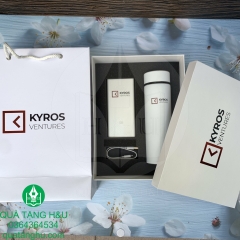 Bộ Giftset Pin sạc Xiaomi Và Bình Giữ Nhiệt In Logo - Có Hộp Đựng Và Túi Giấy Sang Trọng
