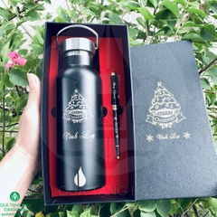 Bộ Quà Tặng Bình Giữ Nhiệt Và Bút Kim Loại – Khắc Nội Dung Theo Yêu Cầu