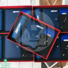 Bộ Quà Tặng Giftset 4 Sản Phẩm - Binh Nước, Sổ Tay, Bút Ký, Hộp Name card