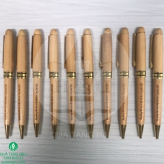 Bút, Hộp Đựng Gỗ Khắc Tên, Logo Làm Quà Tặng - Khách hàng SON TUNG