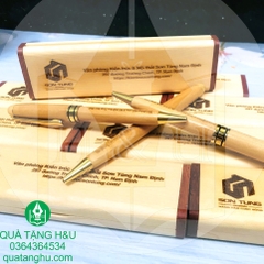 Bút, Hộp Đựng Gỗ Khắc Tên, Logo Làm Quà Tặng - Khách hàng SON TUNG